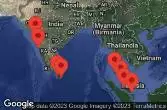MUMBAI (BOMBAY), INDIA, GOA (MORMUGAO), INDIA, AT SEA, COLOMBO, SRI LANKA, Hambantota, Sri Lanka, PHUKET, THAILAND, PENANG, MALAYSIA, PORT KELANG, MALAYSIA, SINGAPORE