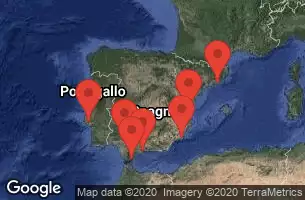 BARCELONA, SPAIN, VALENCIA, SPAIN, CARTAGENA, SPAIN, MALAGA, SPAIN, GIBRALTAR, UNITED KINGDOM, SEVILLE, SPAIN, LISBON, PORTUGAL