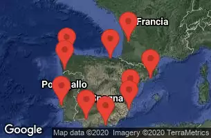 BARCELONA, SPAIN, VALENCIA, SPAIN, ALICANTE, SPAIN, GRANADA (MOTRIL) - SPAIN, SEVILLE, SPAIN, LISBON, PORTUGAL, VIGO, SPAIN, LA CORUNA, SPAIN, BILBAO, SPAIN, BORDEAUX, FRANCE