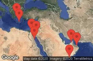 DUBAI, UNITED ARAB EMERATES, MUSCAT, OMAN, AT SEA, SALALAH, OMAN, SAFAGA, EGYPT, AQABA, JORDAN, SUEZ CANAL (PASSAGE), HERAKLION (IRAKLION), CRETE, ATHENS (PIRAEUS), GREECE