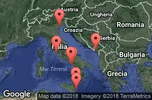 Venezia, Italia, Kotor, Montenegro, Navigazione, Siracusa -  Sicilia -Italia, Taormina (Sicilia), Italia, Amalfi, Italia, Sorrento, Italia, Civitavecchia (Roma), Italia