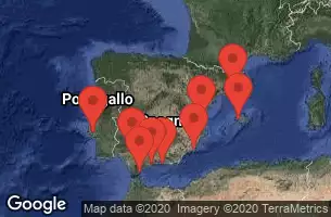 BARCELONA, SPAIN, PALMA DE MALLORCA, SPAIN, VALENCIA, SPAIN, CARTAGENA, SPAIN, GRANADA (MOTRIL) - SPAIN, MALAGA, SPAIN, GIBRALTAR, UNITED KINGDOM, SEVILLE, SPAIN, LISBON, PORTUGAL