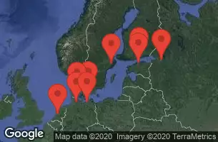 STOCKHOLM, SWEDEN, TALLINN, ESTONIA, ST. PETERSBURG, RUSSIA, HELSINKI, FINLAND, AT SEA, BERLIN (WARNEMUNDE), GERMANY, COPENHAGEN, DENMARK, FREDERICIA - DENMARK, KIEL CANAL, GERMANY, AMSTERDAM, HOLLAND