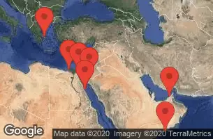 DUBAI, UNITED ARAB EMERATES, AT SEA, SALALAH, OMAN, SAFAGA, EGYPT, EILAT -  ISRAEL, AQABA, JORDAN, SUEZ CANAL (PASSAGE), ALEXANDRIA, EGYPT, ATHENS (PIRAEUS), GREECE