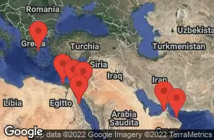 ATHENS (PIRAEUS), GREECE, AT SEA, ALEXANDRIA, EGYPT, SUEZ CANAL (PASSAGE), SAFAGA, EGYPT, AQABA, JORDAN, EILAT -  ISRAEL, MUSCAT, OMAN, DUBAI, UNITED ARAB EMERATES