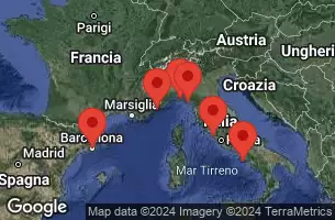BARCELONA, SPAIN, NICE (VILLEFRANCHE), FRANCE, PORTOFINO, ITALY, LA SPEZIA, ITALY, Civitavecchia, Italy, NAPLES/CAPRI, ITALY, AT SEA