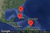 FORT LAUDERDALE, FLORIDA, AT SEA, WILLEMSTAD, CURACAO, ORANJESTAD, ARUBA, GEORGE TOWN, GRAND CAYMAN