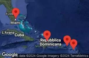 CELEBRITY APEX - itinerár  7 nocí odchod z FORT LAUDERDALE, FLORIDA dňa 25/01/2025 - FORT LAUDERDALE, FLORIDA, AT SEA, BASSETERRE, ST. KITTS, TORTOLA, PUERTO PLATA, DOMINICAN REP