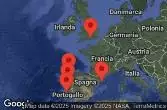 BARCELONA, SPAIN, AT SEA, LISBON, PORTUGAL, PORTO, PORTUGAL, LA CORUÑA, SPAIN, SOUTHAMPTON, ENGLAND