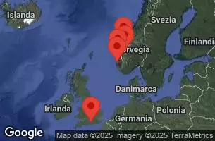 SOUTHAMPTON, ENGLAND, BRUSSELS (ZEEBRUGGE),BELGIUM, AT SEA, OLDEN, NORWAY, FLAM, NORWAY, BERGEN, NORWAY