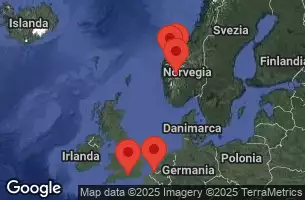 SOUTHAMPTON, ENGLAND, AT SEA, Nordfjordeid, FLAM, NORWAY, GEIRANGER, NORWAY, BRUSSELS (ZEEBRUGGE),BELGIUM