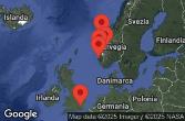 London, Southampton, England, AT SEA, Haugesund, Norway, ALESUND, NORWAY, FLAM, NORWAY, BERGEN, NORWAY