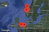 London, Southampton, England, AT SEA, FLAM, NORWAY, ALESUND, NORWAY, BERGEN, NORWAY, BRUSSELS, ZEEBRUGGE, BELGIUM
