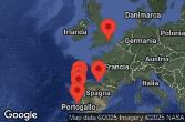 London, Southampton, England, AT SEA, VIGO, SPAIN, LISBON, PORTUGAL, PORTO, PORTUGAL, LA CORUÑA, SPAIN, BILBAO, SPAIN