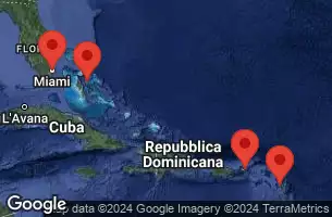 MIAMI, FLORIDA, NASSAU, BAHAMAS, AT SEA, TORTOLA, B.V.I., ST. JOHNS, ANTIGUA