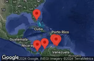 FORT LAUDERDALE, FLORIDA, AT SEA, CARTAGENA, COLOMBIA, PANAMA CANAL (CRUISING), COLON, PANAMA, ORANJESTAD, ARUBA, WILLEMSTAD, CURACAO, KRALENDIJK, BONAIRE