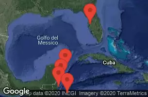 TAMPA, FLORIDA, AT SEA, COSTA MAYA, MEXICO, ROATAN, HONDURAS, BELIZE CITY, BELIZE, COZUMEL, MEXICO