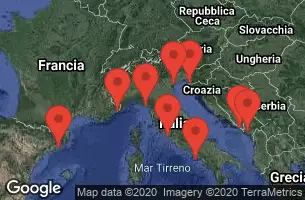 BARCELONA, SPAIN, MONTE CARLO, MONACO, LA SPEZIA, ITALY, Civitavecchia, Italy, NAPLES/CAPRI, ITALY, AT SEA, KOTOR, MONTENEGRO, DUBROVNIK, CROATIA, KOPER, SLOVENIA, VENICE, ITALY