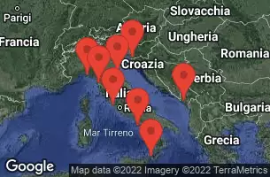 Civitavecchia, Italy, FLORENCE/PISA(LIVORNO),ITALY, PORTOFINO, ITALY, AT SEA, NAPLES/CAPRI, ITALY, SICILY (MESSINA), ITALY, KOTOR, MONTENEGRO, KOPER, SLOVENIA, VENICE (RAVENNA) -  ITALY