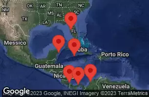 TAMPA, FLORIDA, AT SEA, GEORGE TOWN, GRAND CAYMAN, CARTAGENA, COLOMBIA, COLON, PANAMA, PUERTO LIMON, COSTA RICA, COZUMEL, MEXICO