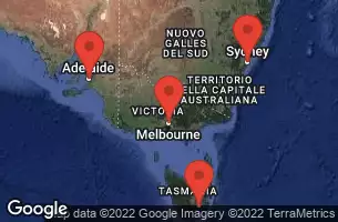 SYDNEY, AUSTRALIA, AT SEA, MELBOURNE, AUSTRALIA, ADELAIDE, AUSTRALIA, HOBART, TASMANIA