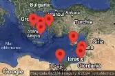 ATHENS (PIRAEUS), GREECE, EPHESUS (KUSADASI), TURKEY, SANTORINI, GREECE, AT SEA, ALEXANDRIA, EGYPT, LIMASSOL, CYPRUS, ASHDOD, ISRAEL, HAIFA, ISRAEL, MYKONOS, GREECE