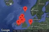 AMSTERDAM, HOLLAND, AT SEA, CORK, IRELAND, WATERFORD(DUNMORE E.)IRELAND, LIVERPOOL, ENGLAND, HOLYHEAD, WALES, BELFAST, NORTHERN IRELAND, GLASGOW (GREENOCK), SCOTLAND, LERWICK/SHETLAND, SCOTLAND