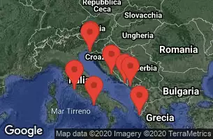Civitavecchia, Italy, AT SEA, DUBROVNIK, CROATIA, SPLIT CROATIA, TREISTE, ITALY, KOPER, SLOVENIA, KOTOR, MONTENEGRO, CORFU, GREECE, NAPLES/CAPRI, ITALY