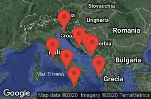 Civitavecchia, Italy, AT SEA, KOTOR, MONTENEGRO, TREISTE, ITALY, SPLIT CROATIA, DUBROVNIK, CROATIA, CORFU, GREECE, SICILY (MESSINA), ITALY, NAPLES/CAPRI, ITALY