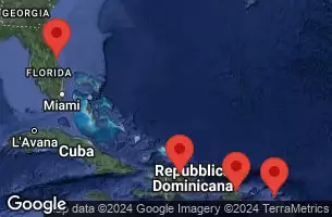 PORT CANAVERAL, FLORIDA, AT SEA, PHILIPSBURG, ST. MAARTEN, SAN JUAN, PUERTO RICO, PUERTO PLATA, DOMINICAN REP