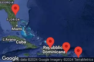 PORT CANAVERAL, FLORIDA, AT SEA, PUERTO PLATA, DOMINICAN REP, SAN JUAN, PUERTO RICO, BASSETERRE, ST. KITTS