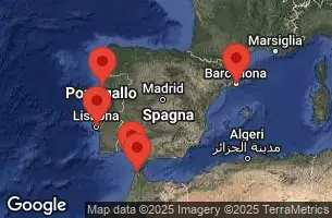 BARCELONA, SPAIN, AT SEA, SEVILLE (CADIZ), SPAIN, LISBON, PORTUGAL, PORTO, PORTUGAL, TANGIER, MOROCCO