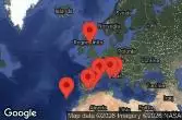 BARCELONA, SPAIN, CARTAGENA, SPAIN, GIBRALTAR, UNITED KINGDOM, AT SEA, Madeira, Funchal, Portugal, Malaga, Spain, AJACCIO, CORSICA, Civitavecchia, Italy