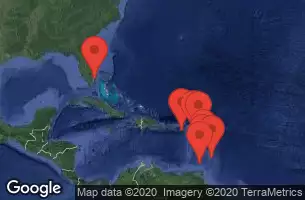CELEBRITY EQUINOX - itinerár  12 nocí odchod z FORT LAUDERDALE, FLORIDA dňa 27/11/2020 - FORT LAUDERDALE, FLORIDA, AT SEA, ST. CROIX, U.S.V.I., BASSETERRE, ST. KITTS, BRIDGETOWN, BARBADOS, CASTRIES, ST. LUCIA, ST. GEORGE'S, GRENADA, KINGSTOWN, ST. VINCENT, ST. JOHNS, ANTIGUA