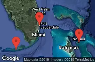 FORT LAUDERDALE, FLORIDA, KEY WEST, FLORIDA, NASSAU, BAHAMAS, AT SEA