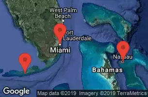 MIAMI, FLORIDA, AT SEA, KEY WEST, FLORIDA, NASSAU, BAHAMAS