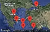 ATHENS (PIRAEUS), GREECE, VOLOS, GREECE, AT SEA, ISTANBUL, TURKEY, EPHESUS (KUSADASI), TURKEY, SANTORINI, GREECE, RHODES, GREECE, MYKONOS, GREECE