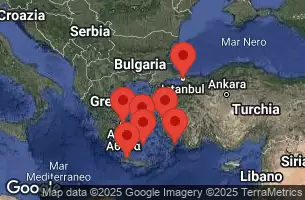 ATHENS (PIRAEUS), GREECE, CHANIA (SOUDA), CRETE, GREECE, AT SEA, ISTANBUL, TURKEY, EPHESUS (KUSADASI), TURKEY, RHODES, GREECE, SANTORINI, GREECE, MYKONOS, GREECE