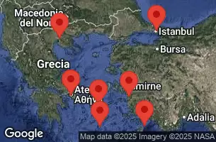 CELEBRITY INFINITY - itinerár  11 nocí odchod z ATHENS, PIRAEUS, GREECE dňa 20/04/2026 - Athens, Piraeus, Greece, AT SEA, Thessaloniki, Greece, ISTANBUL, TURKEY, Ephesus, Kusadasi, Turkey, RHODES, GREECE, SANTORINI, GREECE, MYKONOS, GREECE