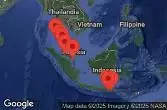 Benoa, Bali, Indonesia, LOMBOK, INDONESIA, CELUKAN BAWANG, INDONESIA, AT SEA, Port Klang, Malaysia, Penang, Malaysia, LANGKAWI, MALAYSIA, Phuket, Thailand, SINGAPORE