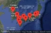 TOKYO, JAPAN, Mount Fuji, Shimizu, Japan, Kyoto, Osaka, Japan, KOCHI,  JAPAN, HIROSHIMA, JAPAN, AT SEA, KAGOSHIMA, JAPAN, Nagasaki, Japan, FUKUOKA, JAPAN, BUSAN, SOUTH KOREA, Seoul, Incheon, South Korea