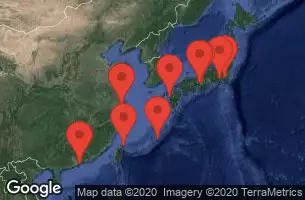 TOKYO (YOKOHAMA), JAPAN, MT FUJI (SHIMIZU) -  JAPAN, KOBE, JAPAN, KYOTO (OSAKA), JAPAN, AT SEA, NAGASAKI, JAPAN, SHANGAI (BAOSHAN), CHINA, OKINAWA, JAPAN, TAIPEI(KEELUNG),TAIWAN,CHINA, HONG KONG, CHINA