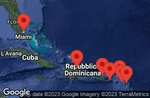 MIAMI, FLORIDA, AT SEA, PUERTO PLATA, DOMINICAN REP, SAN JUAN, PUERTO RICO, ST. CROIX, U.S.V.I., ST. JOHNS, ANTIGUA, BASSETERRE, ST. KITTS, PHILIPSBURG, ST. MAARTEN