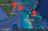 FORT LAUDERDALE, FLORIDA, NASSAU, BAHAMAS, BIMINI, BAHAMAS, AT SEA