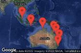 SYDNEY, AUSTRALIA, AT SEA, BRISBANE, AUSTRALIA, AIRLIE BEACH - QLD - AUSTRALIA, CAIRNS(YORKEY'S KNOB),AUSTRL, DARWIN, AUSTRALIA, BENOA - BALI - INDONESIA, SINGAPORE