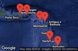 SAN JUAN, PUERTO RICO, AT SEA, BRIDGETOWN, BARBADOS, CASTRIES, ST. LUCIA, ST. JOHNS, ANTIGUA, BASSETERRE, ST. KITTS, CHARLOTTE AMALIE, ST. THOMAS