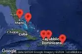 FORT LAUDERDALE, FLORIDA, AT SEA, LABADEE, HAITI, SAN JUAN, PUERTO RICO, PUERTO PLATA, DOMINICAN REP, NASSAU, BAHAMAS