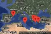 BARCELONA, SPAIN, AT SEA, VALLETTA, MALTA, RHODES, GREECE, SANTORINI, GREECE, MYKONOS, GREECE, Athens, Piraeus, Greece