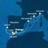 Spain, Morocco, Gibraltar, Portugal, France, Italy