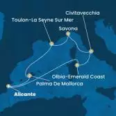 Spain, Italy, France, Balearic Islands